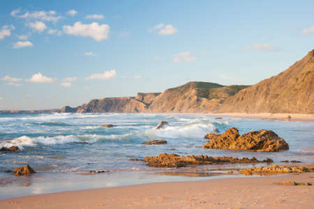 beautiful landscape of the west coast of portugalの写真素材