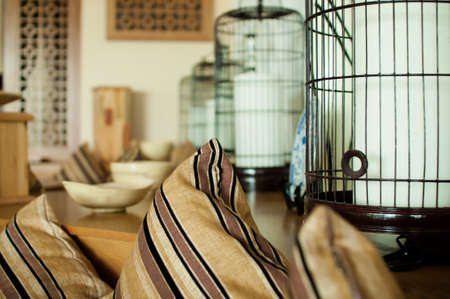 Cozy place in eco styleの写真素材
