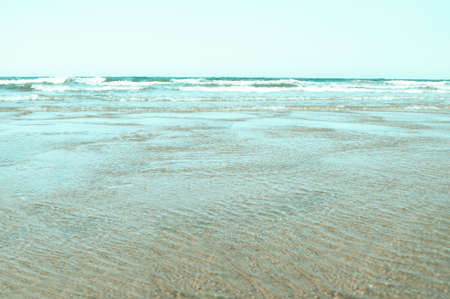 South china sea seascape  at low tide in minimalism style