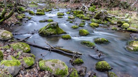 The river stagnates in time