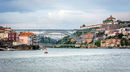 Bridge of Luis I over Douro river in Porto, Portugal.のeditorial素材