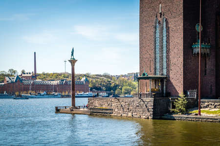 Stockholm, Sweden - May 06, 2016: People are visiting the city hall in Stockholm, Swedenのeditorial素材