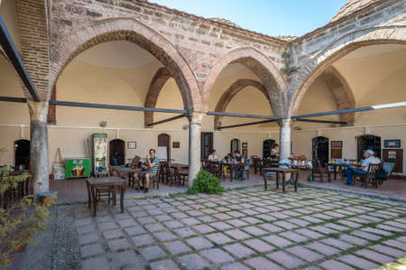 Iznik, Turkey - July 23, 2016: Suleyman Pasa Madrasa (mid 14th century) in Iznik. This is one of the two surviving madrasas in the town. It was restored in the 19th century and again in 1968のeditorial素材
