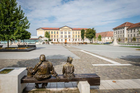Alba Lulia, Romania - September 17, 2016: 1 Decembrie 1918 University, founded 1991, Alba Iulia, Romaniaのeditorial素材
