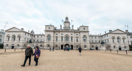 London, United Kingdom - October 20, 2016: People are visiting Royal Horse Guards parade  at the Admiralty House in London, Englandのeditorial素材
