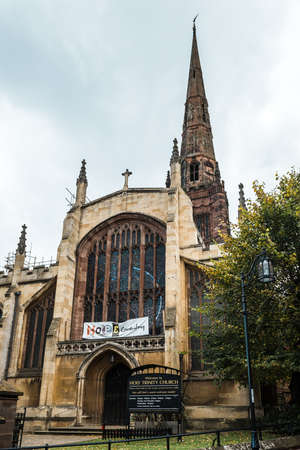 Coventry, England - October 23, 2016:  Holy Trinity Church in Coventry, West Midlands, England, UK, Western Europe.のeditorial素材