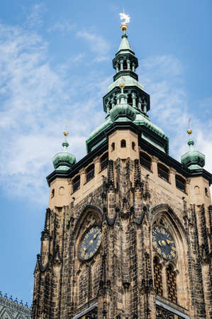Prague, Czech Republic- July 15, 2017: St. Vitus Cathedral in Prague, Czech Republic.