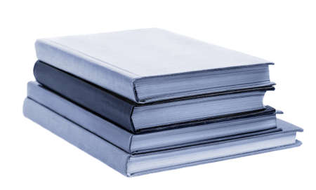 Pile of books isolated on white backgroundの写真素材