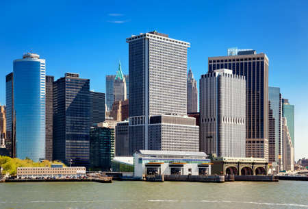 Lower Manhattan Skyline, New York City の写真素材