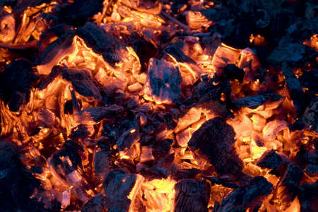 Glowing coals background