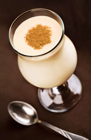 Milk cocktail with cinnamonの写真素材