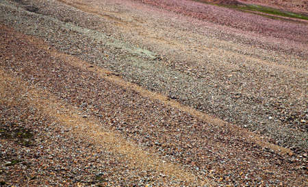 Multicolored rhyolite rocks of Landmannalaugar, Iceland. Natural texture.