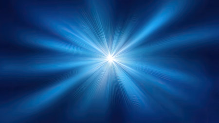 Explore a stunning blue light burst that radiates with energy and depth. This abstract artwork captures the beauty of illumination in a cosmic-inspired design.の素材
