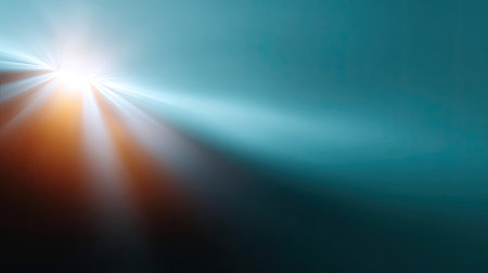 Explore a captivating blend of light rays and soft gradients in blue and orange, perfect for creative projects, backgrounds, and inspiring visual concepts.の素材