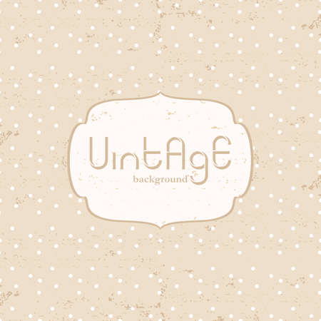 Vintage polka dot backgroundのイラスト素材