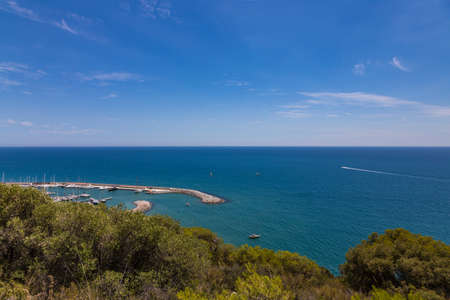 View of the bay in the Mediterranean near Valencia, Spain