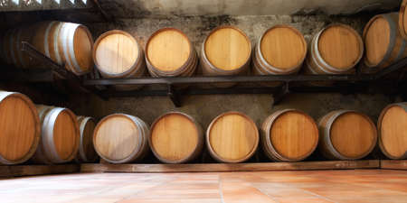 wine barrels