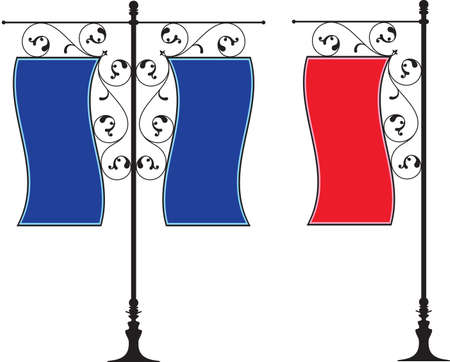 Wrought Iron Signage Vector Artのイラスト素材