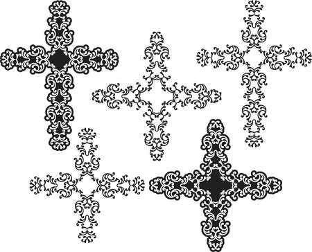 Christian Cross Design Vector Artのイラスト素材