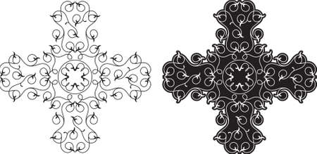 Christian Cross Design Vector Artのイラスト素材