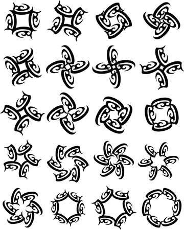 Tattoo Sun, Flame Tribal Design Vector Artのイラスト素材