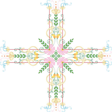 Christian Cross Design Vector Artのイラスト素材