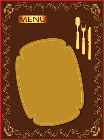 Menu Card Design Template Vector Artのイラスト素材