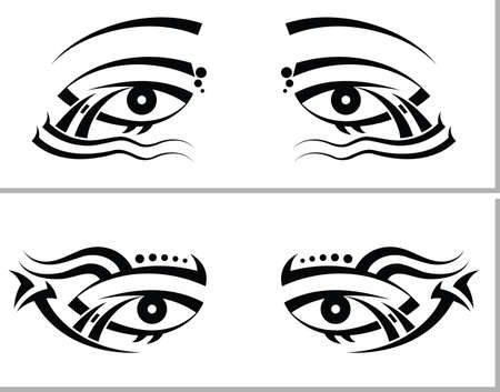 Tattoo Eye Design Vector Artのイラスト素材