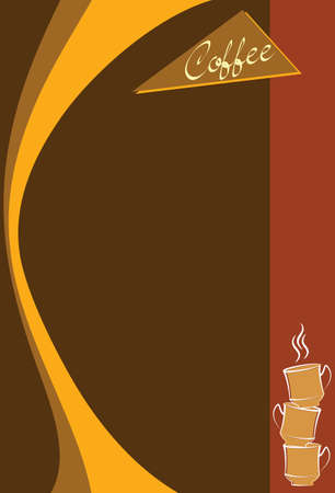 Coffee Menu Card Design Template Vector Artのイラスト素材