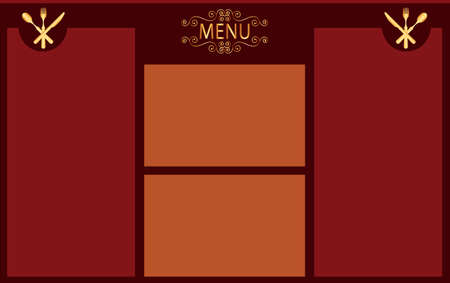 Menu Card Design Template Vector Artのイラスト素材