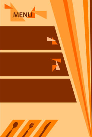 Menu Card Design Template Vector Artのイラスト素材