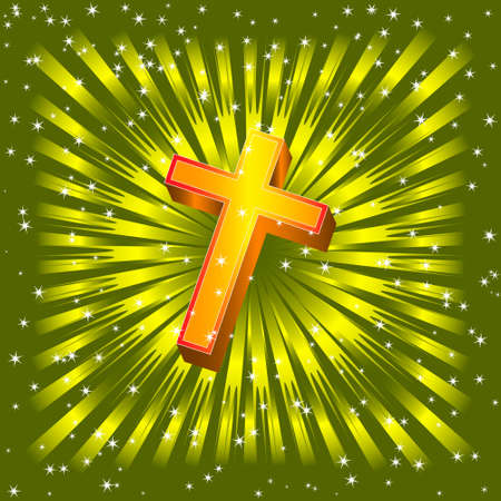 Christian Cross Design Vector Artのイラスト素材