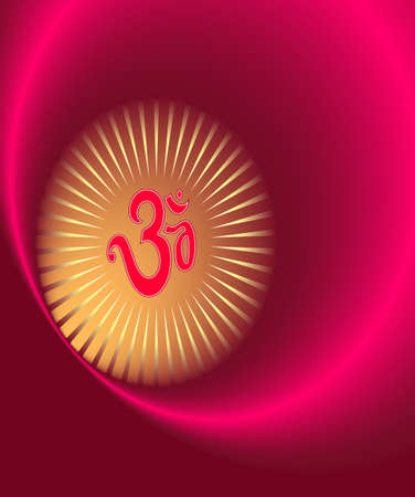 Aum (Om) The Holy Motif Vector Artのイラスト素材
