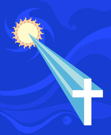 Christian Cross Design Vector Artのイラスト素材