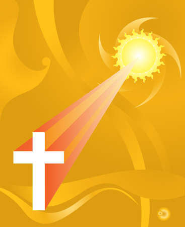 Christian Cross Design Vector Artのイラスト素材