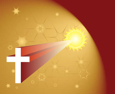 Christian Cross Design Vector Artのイラスト素材