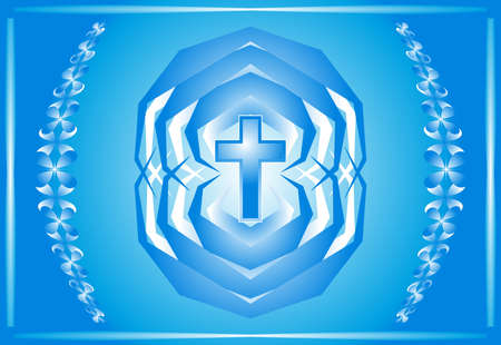 Christian Cross Design Vector Artのイラスト素材