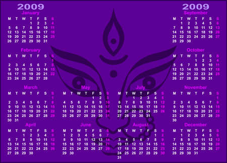 Calendar Design 2009 Vector Artのイラスト素材
