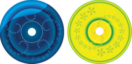 Cd - Dvd Label Design Template Vector Artのイラスト素材
