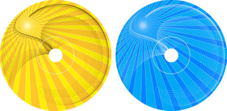 Cd - Dvd Label Design Template Vector Artのイラスト素材
