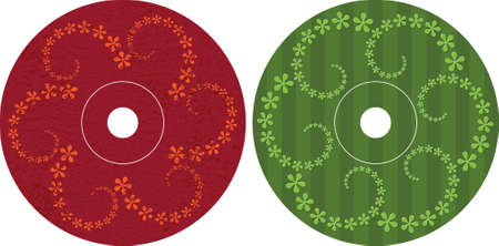 Cd - Dvd Label Design Template Vector Artのイラスト素材