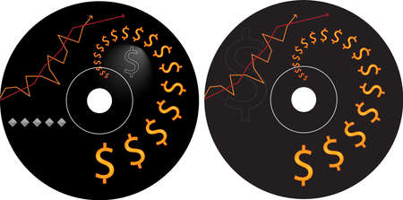 Cd - Dvd Label Design Template Vector Artのイラスト素材