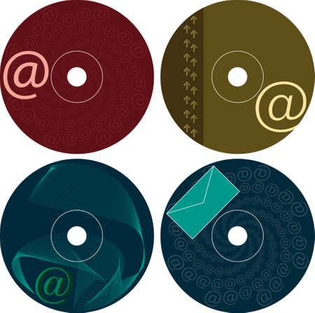 Cd - Dvd Label Design Template Vector Artのイラスト素材