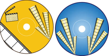 Cd - Dvd Label Design Template Vector Art