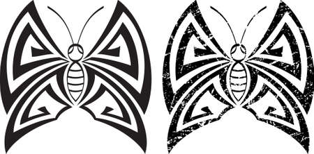 Tattoo Butterfly Design Vector Artのイラスト素材