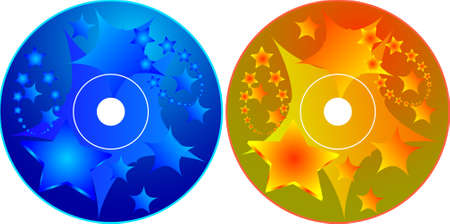 Cd - Dvd Label Design Template Vector Artのイラスト素材