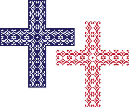 Christian Cross Design Vector Artのイラスト素材