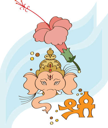 Ganesha The Lord Of Wisdom Vector Artのイラスト素材