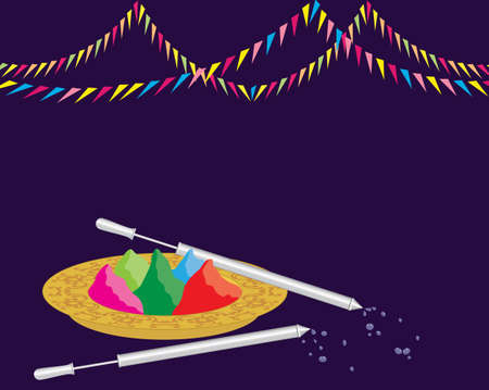 Holi The Festival Of Colours Vector Art