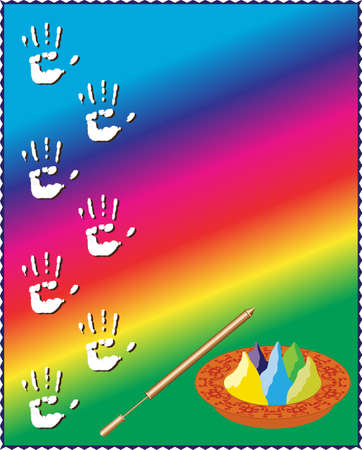 Holi The Festival Of Colours Vector Artのイラスト素材